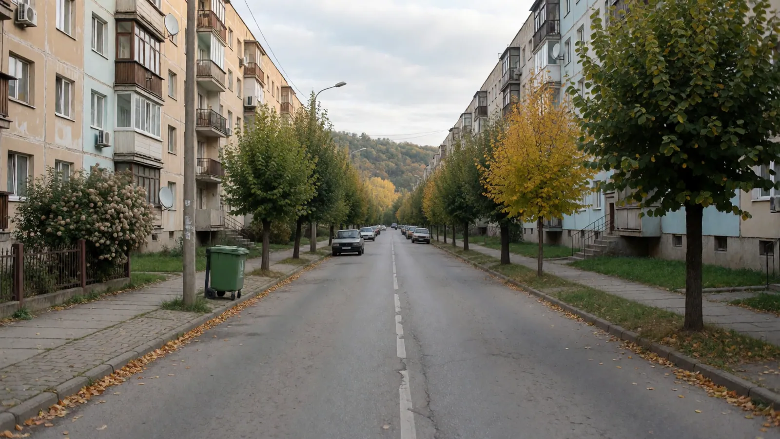 Жилищна улица в Монтана, недалеч от сервиза